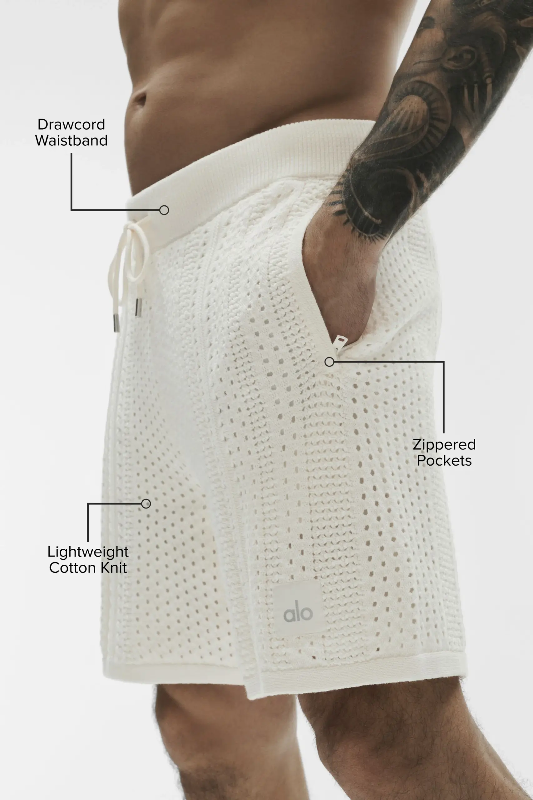 7 Coastline Knit Short - Ivory - Image 2