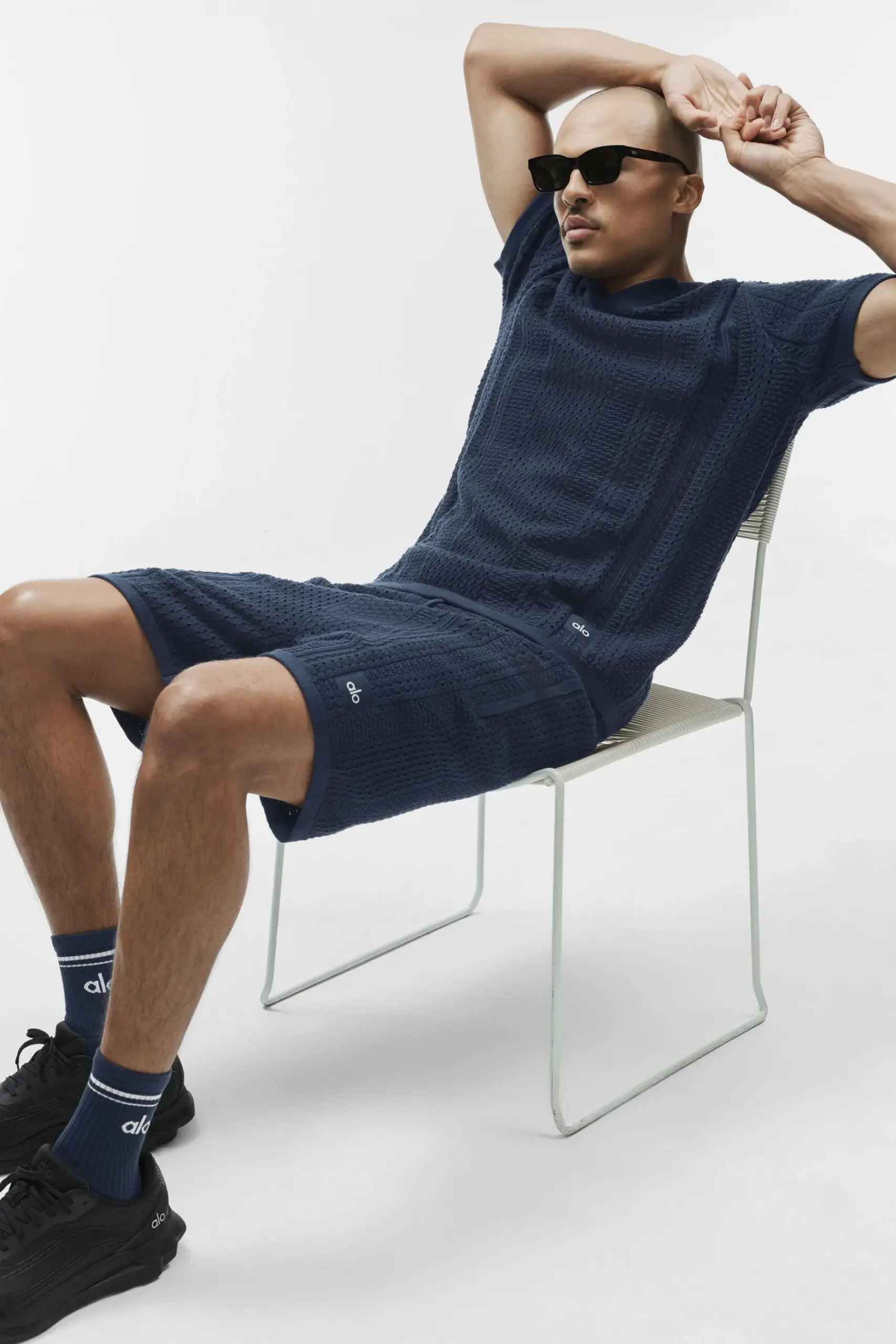 7 Coastline Knit Short - Navy - Image 5