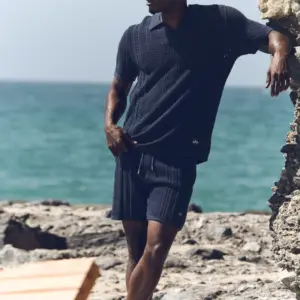 7 Coastline Knit Short - Navy