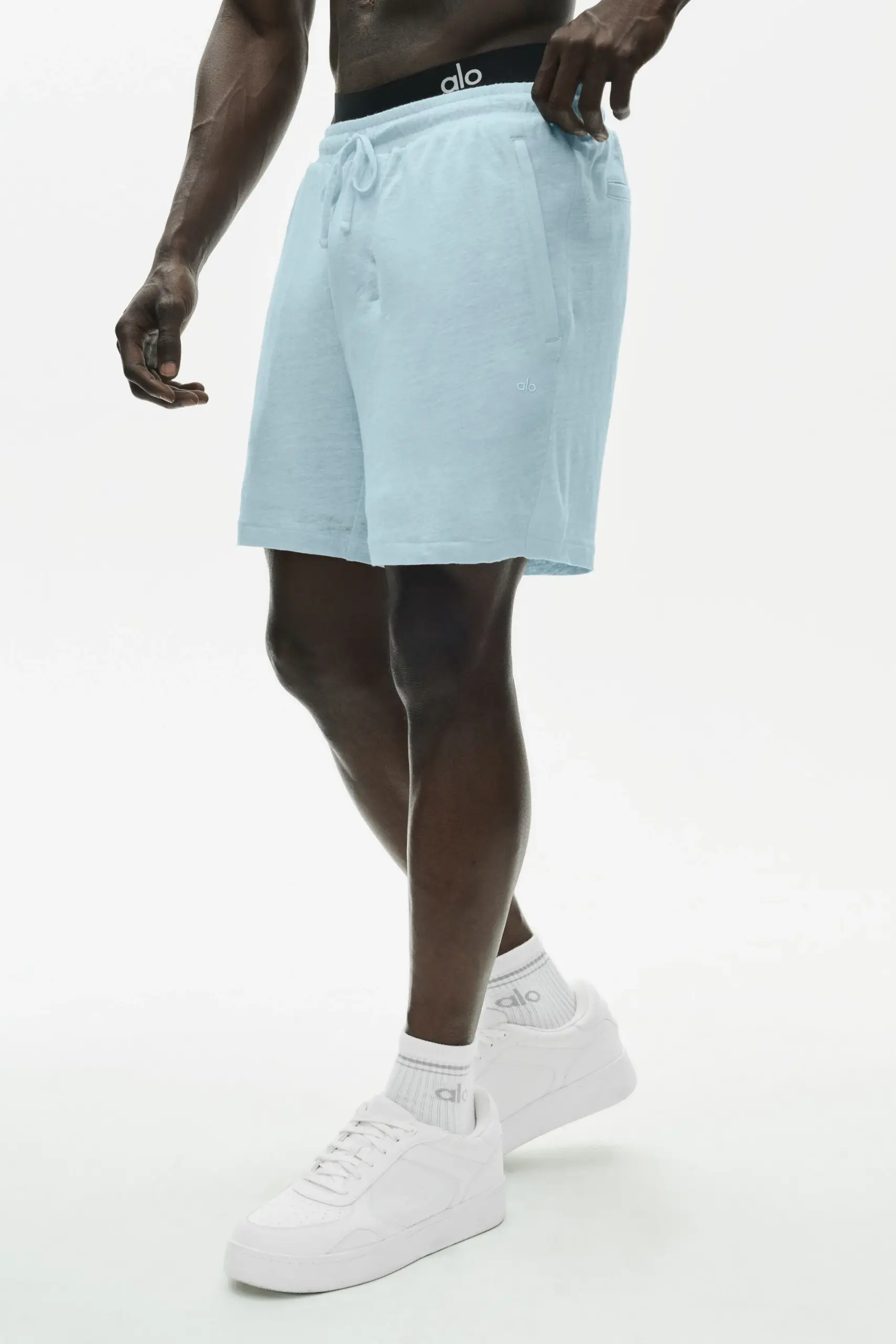 7 Linen Jersey Coastal Short - Seaside Blue