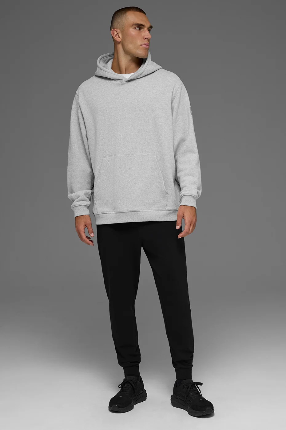 Renown Heavy Weight Hoodie - Athletic Heather Grey - Image 6