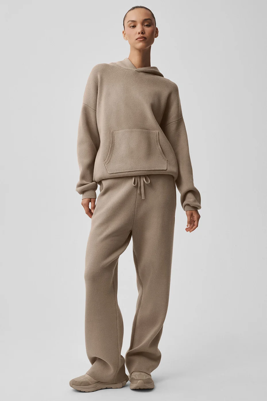 Scholar Hooded Sweater - Gravel - Image 4