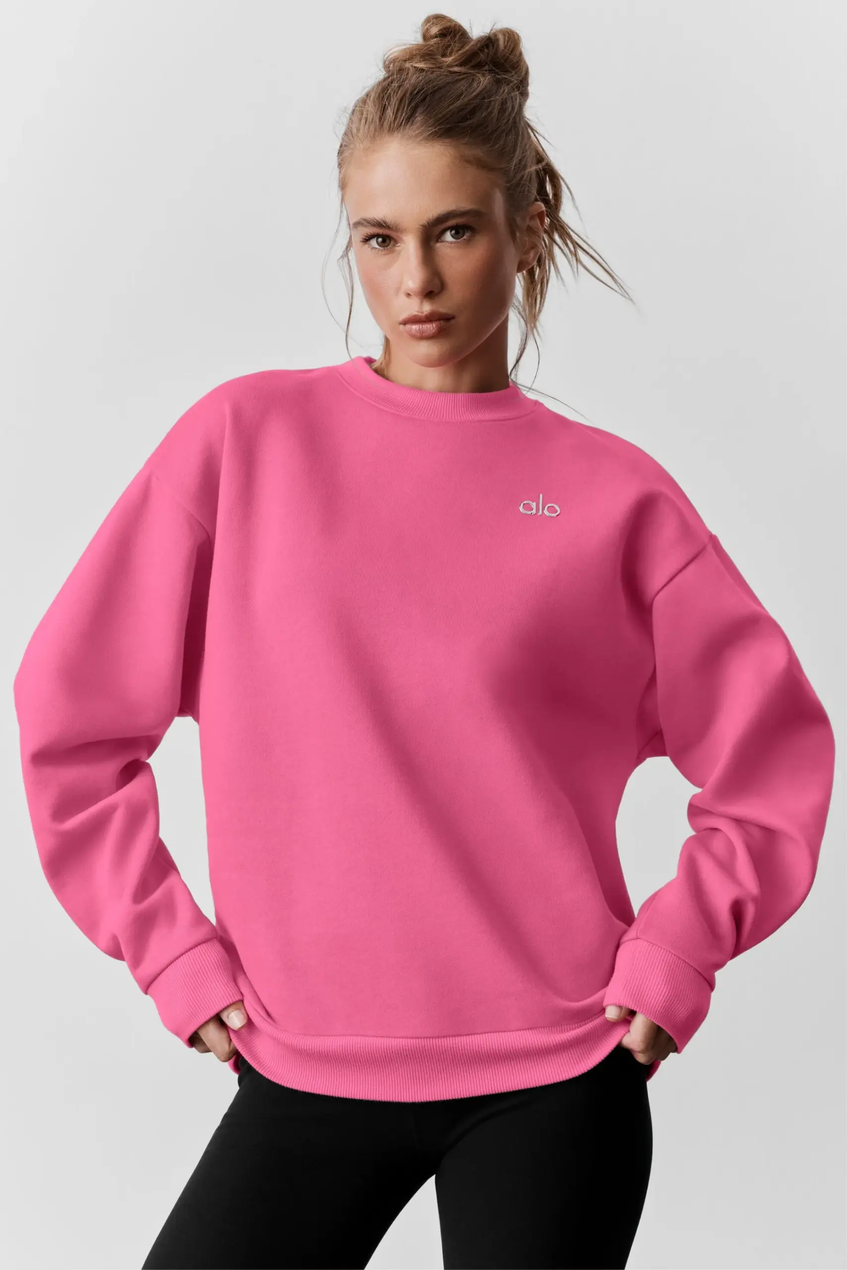 Accolade Crew Neck Pullover - Paradise Pink - Image 3