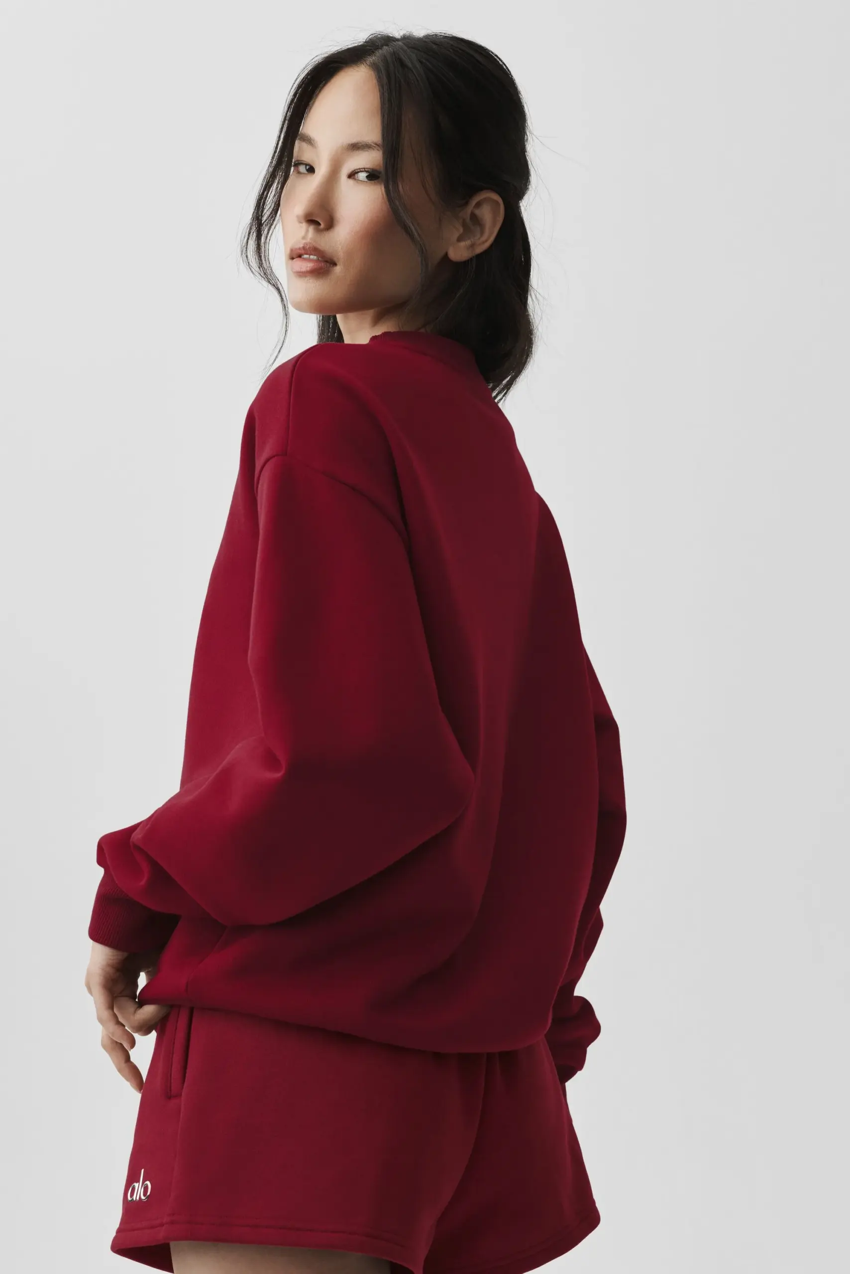 Accolade Crew Neck Pullover - Summer Romance Red - Image 2