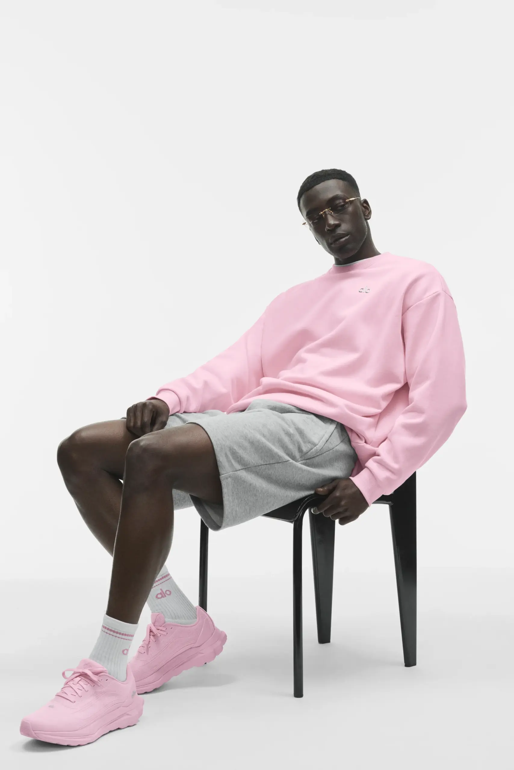 Accolade Crew Neck Pullover - Pink Marshmallow - Image 4