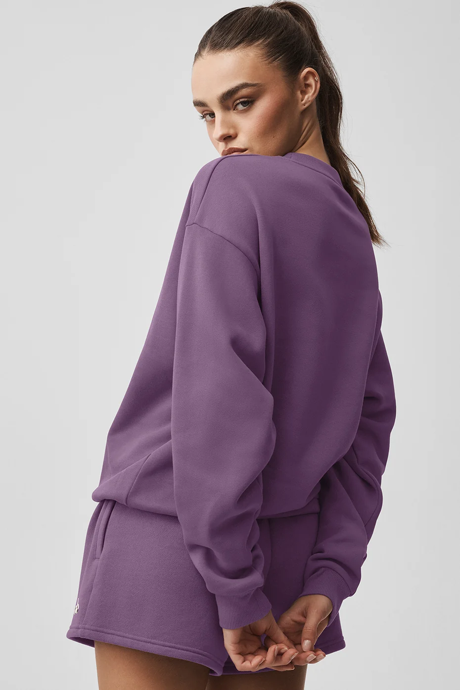 Accolade Crew Neck Pullover - Plum Kiss - Image 2