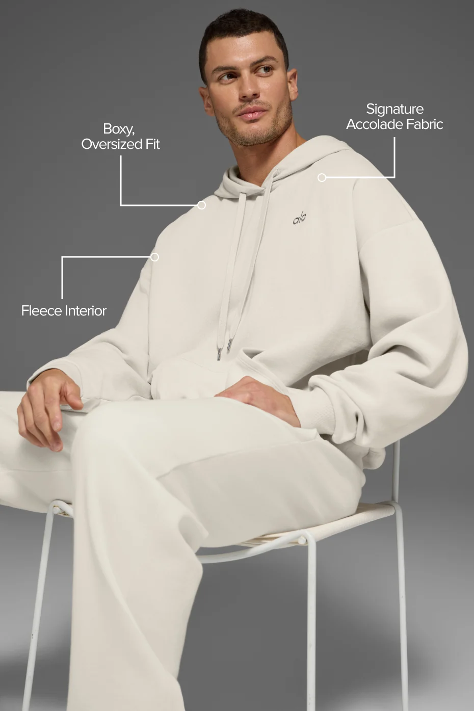 Accolade Hoodie - Bone - Image 2
