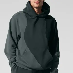Make Waves Hoodie - Charcoal Green Tonal