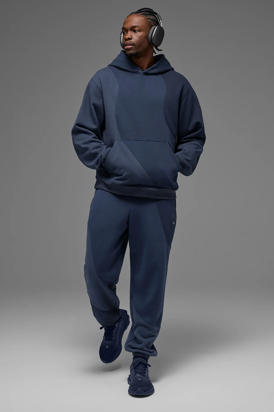 Make Waves Hoodie - Navy Tonal - Image 4