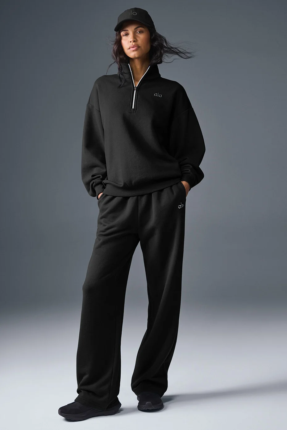 Accolade 1/4 Zip Pullover - Black - Image 5