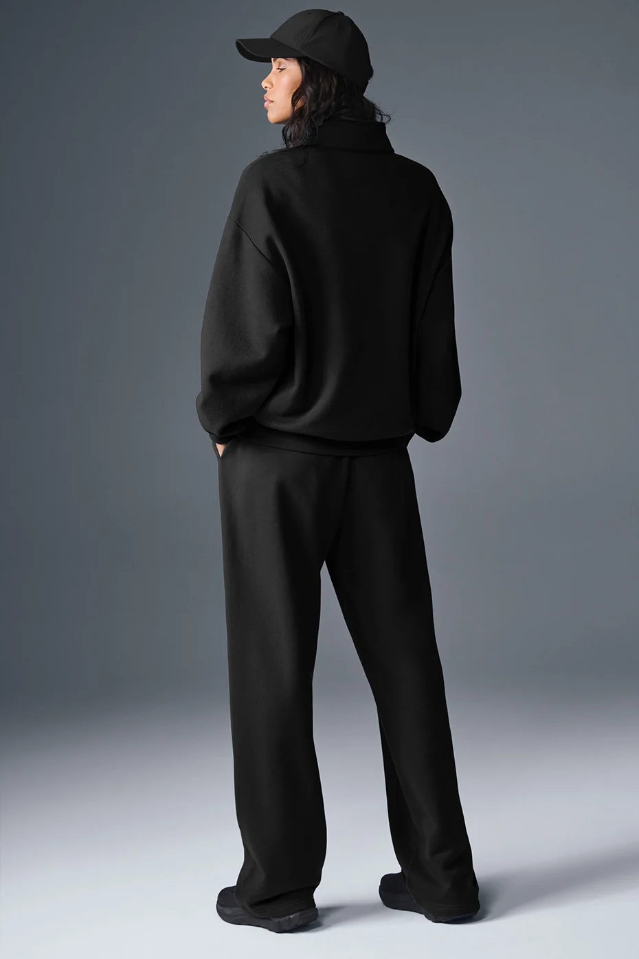 Accolade 1/4 Zip Pullover - Black - Image 4