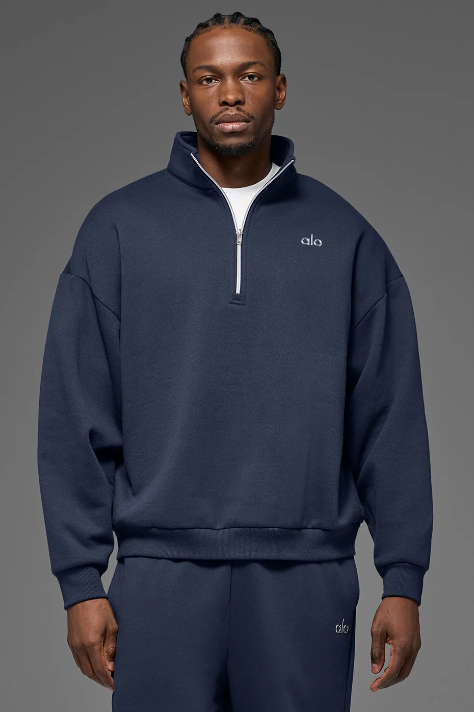 Accolade 1/4 Zip Pullover - Navy - Image 2