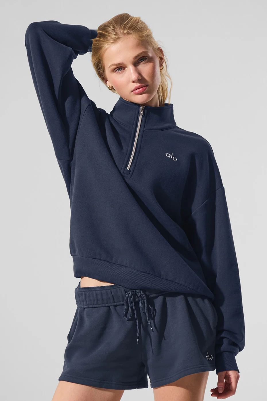 Accolade 1/4 Zip Pullover - Navy - Image 2