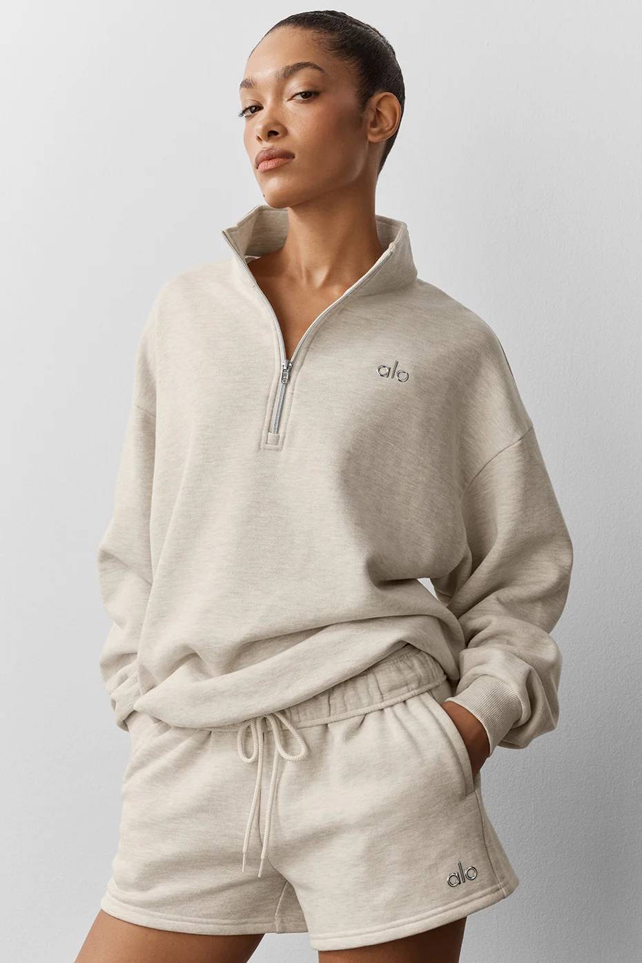 Accolade 1/4 Zip Pullover - Oatmeal Heather - Image 5