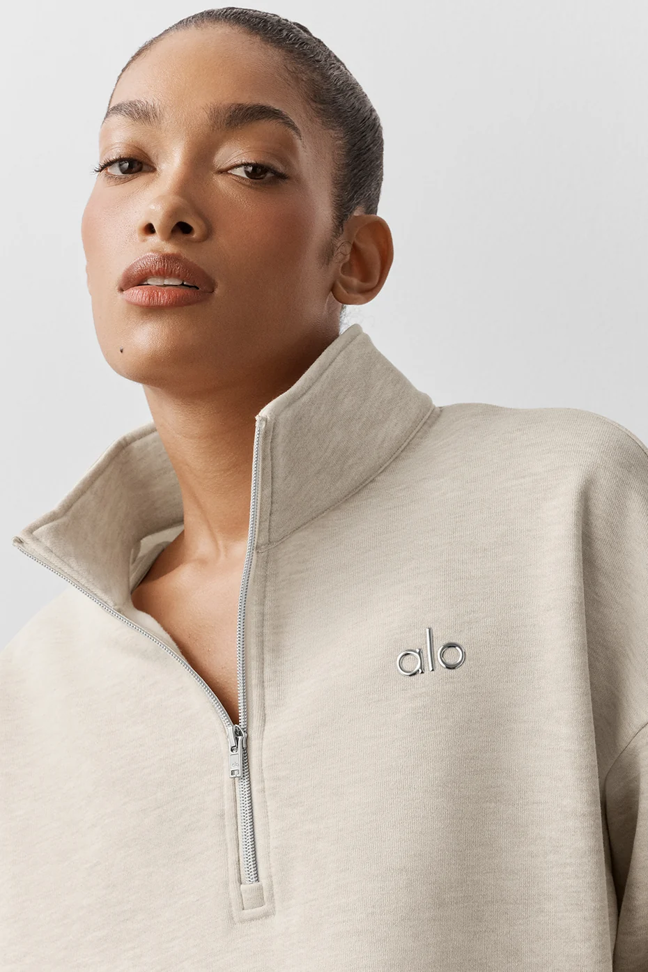Accolade 1/4 Zip Pullover - Oatmeal Heather - Image 4