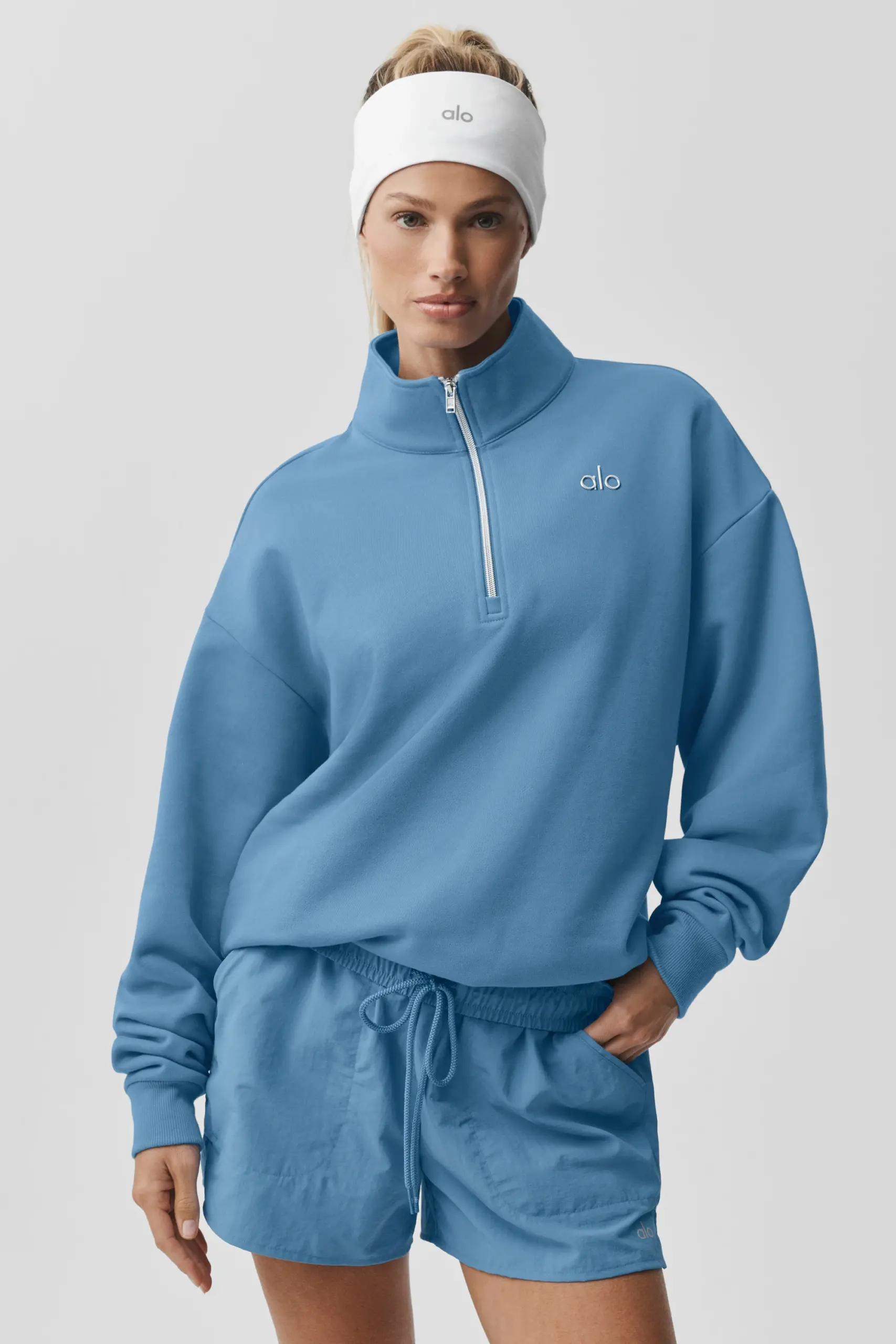 Accolade 1/4 Zip Pullover - California Blue - Image 3