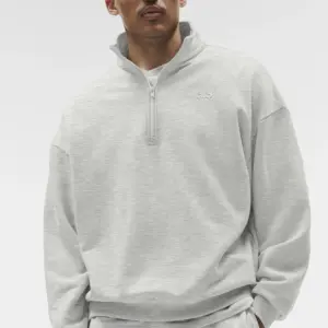 Accolade 1/4 Zip Pullover - White Heather