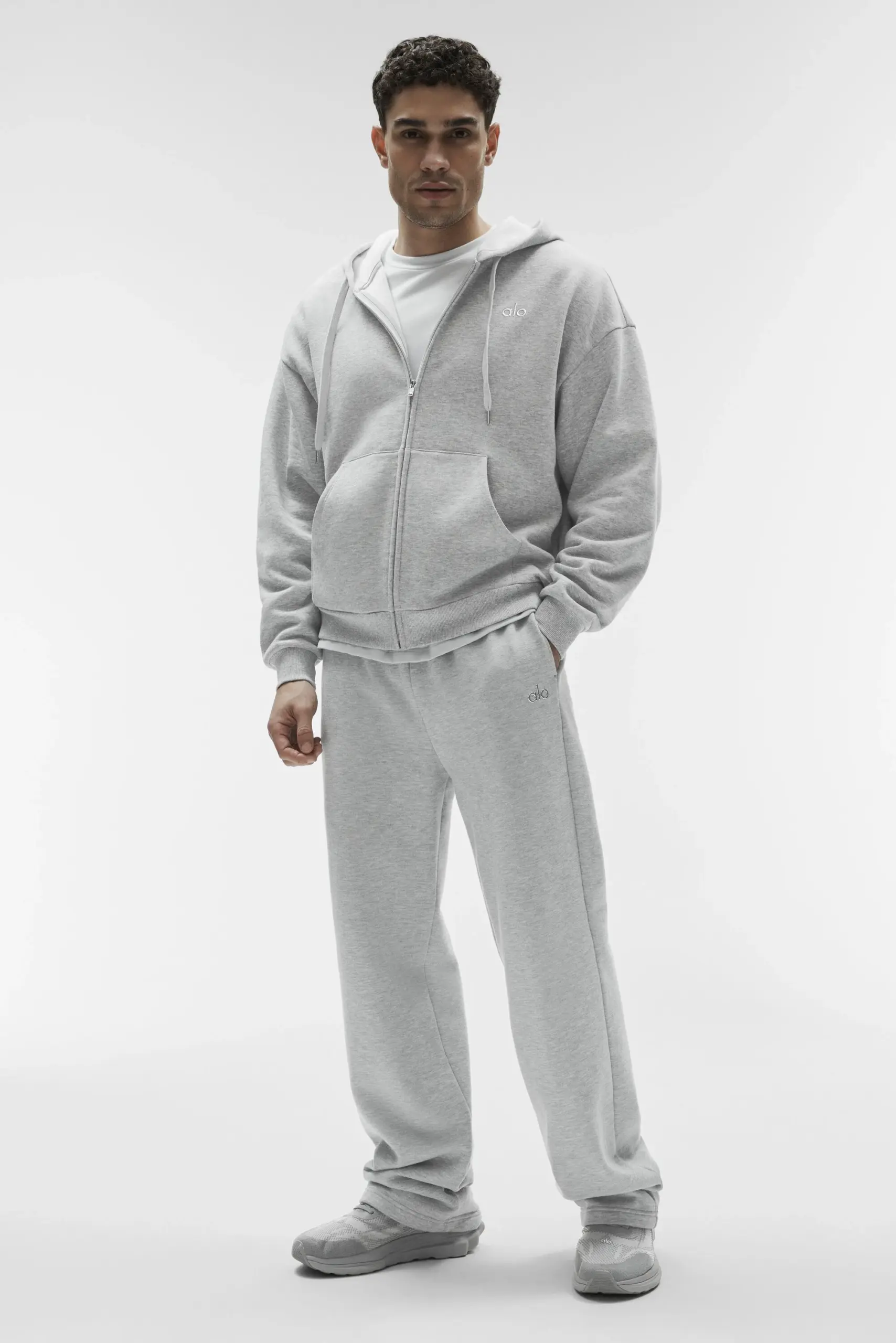 Accolade Full Zip Hoodie - Athletic Heather Grey - Image 4
