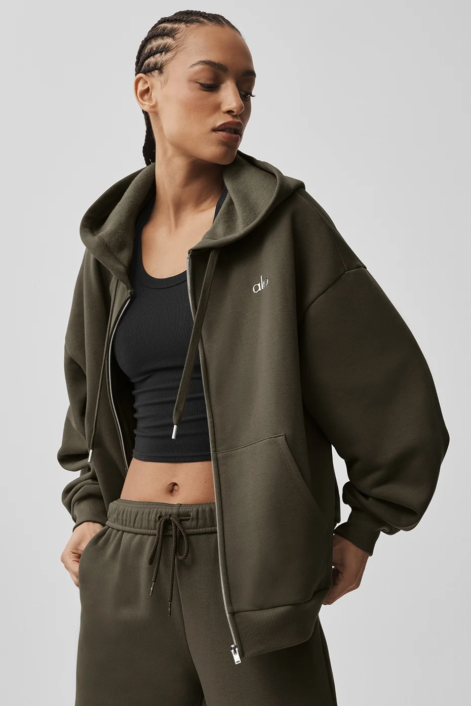 Accolade Full Zip Hoodie - Olive Tree - Image 3