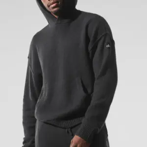 Wool Cashmere New Class Hoodie - Black