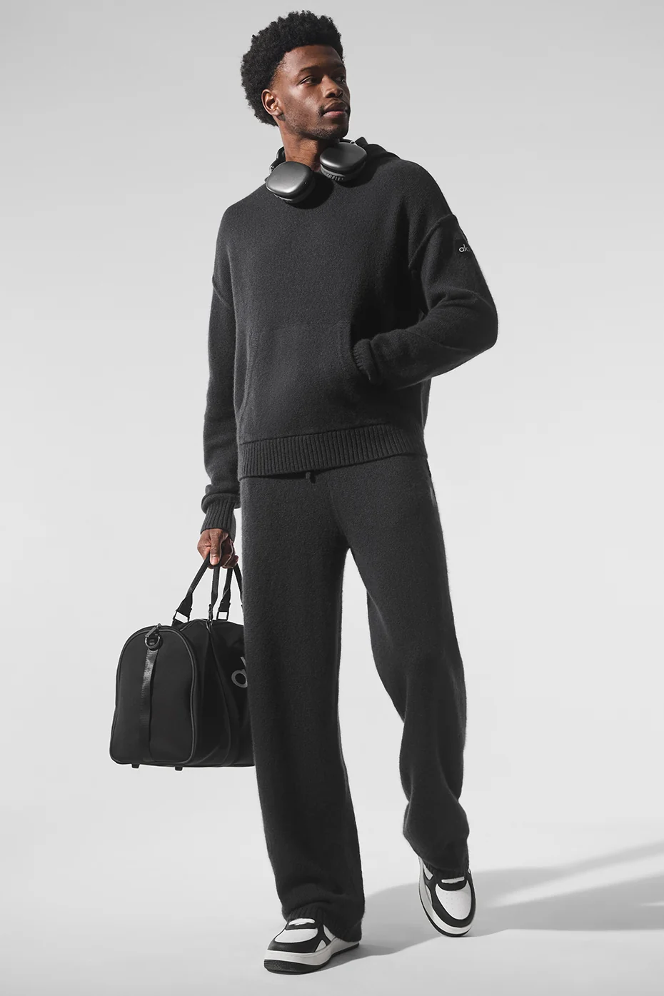 Wool Cashmere New Class Hoodie - Black - Image 4