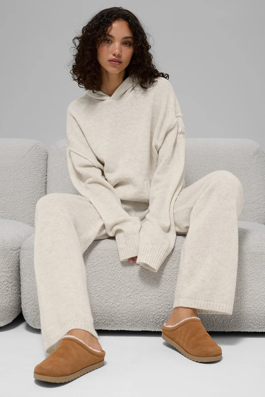 Wool Cashmere New Class Hoodie - Bone Heather - Image 4