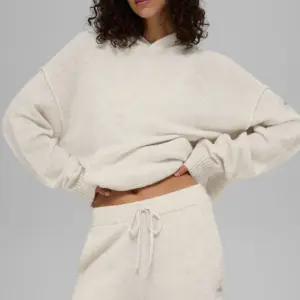Wool Cashmere New Class Hoodie - Bone Heather