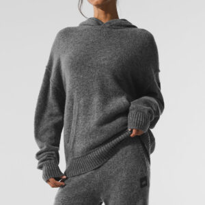 Wool Cashmere New Class Hoodie - Platinum Grey