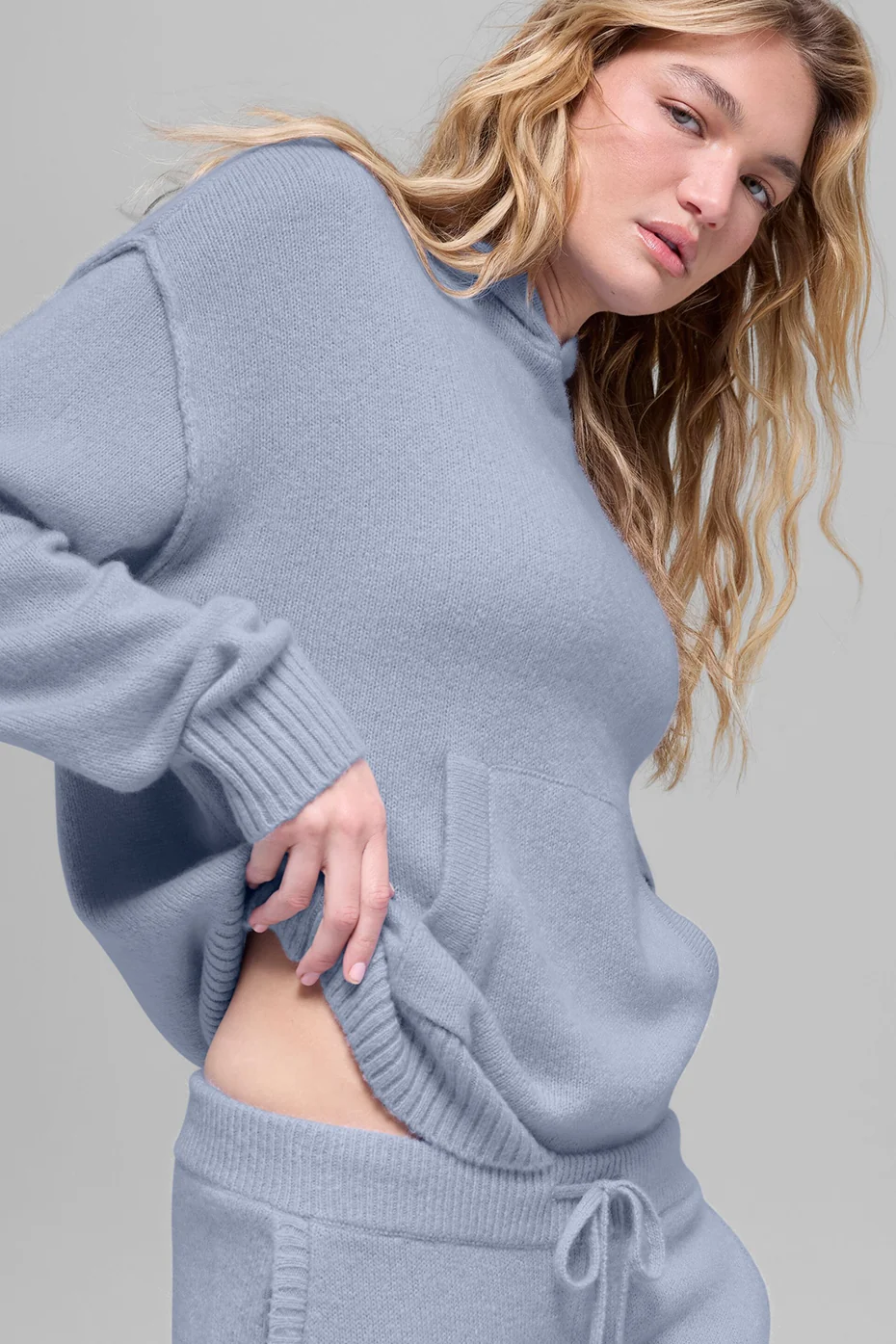 Wool Cashmere New Class Hoodie - Winter Frost - Image 3