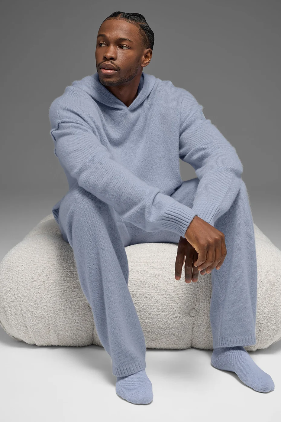 Wool Cashmere New Class Hoodie - Winter Frost - Image 4