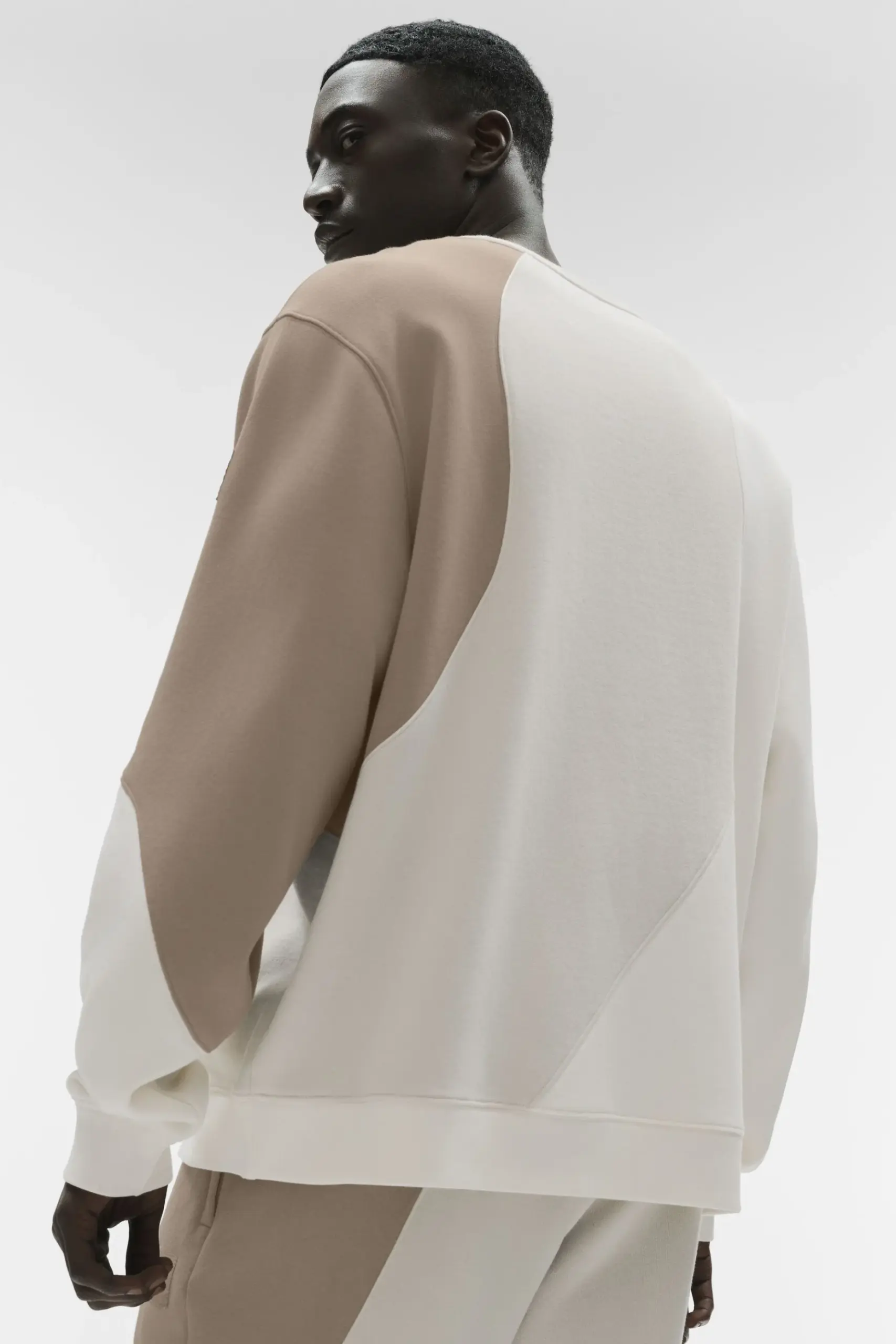 Make Waves Crew Neck Pullover - Ivory/Bone/Gravel - Image 2