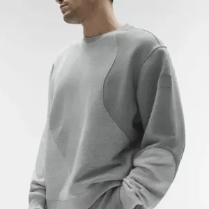Make Waves Crew Neck Pullover - Athletic Heather Grey Tonal