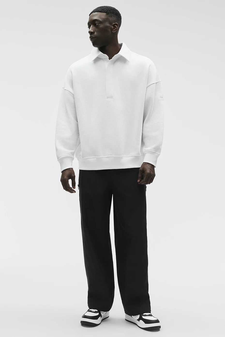 Take It Easy Long Sleeve Henley Pullover - White - Image 5