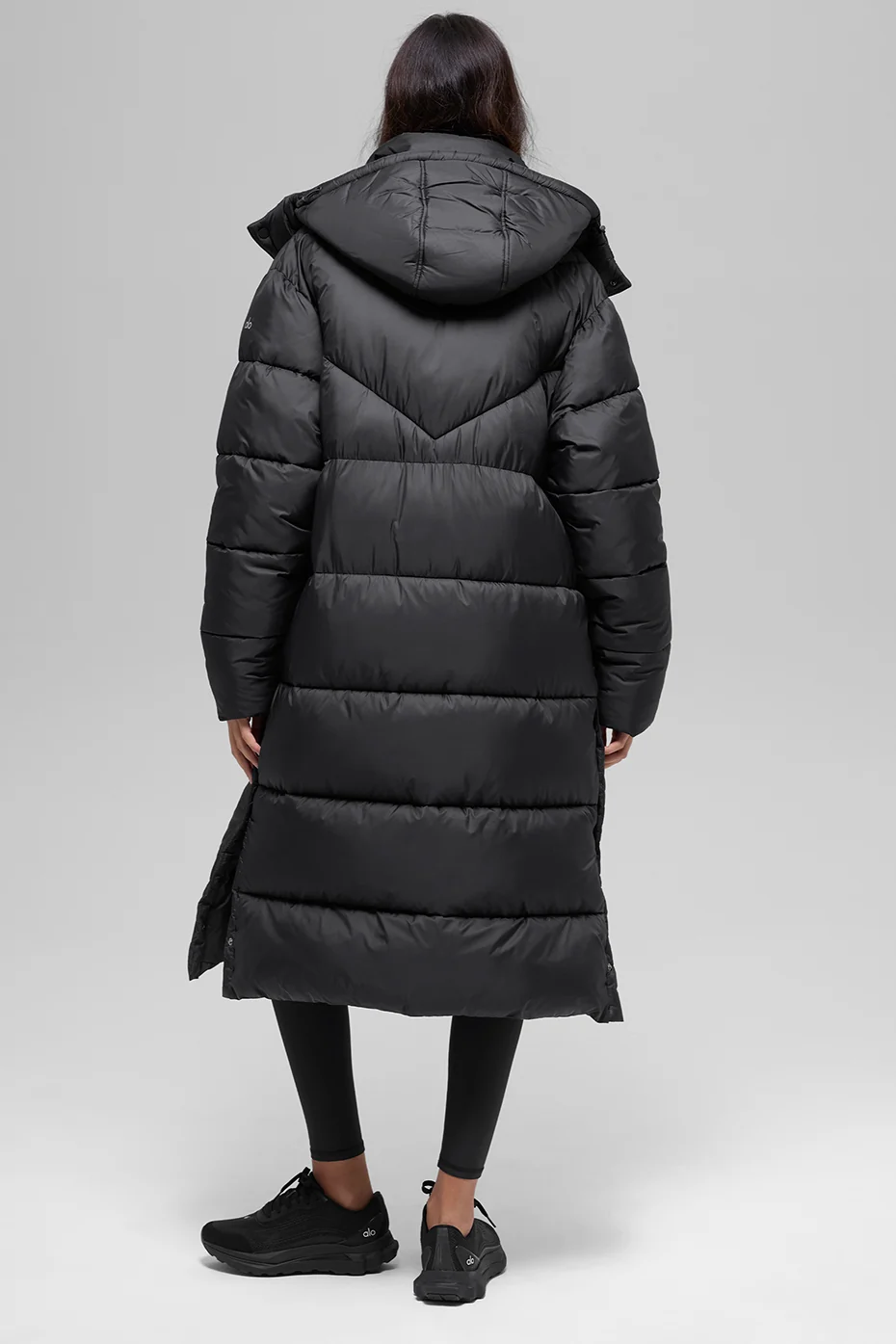 Gold Rush Puffer Trench - Black - Image 5