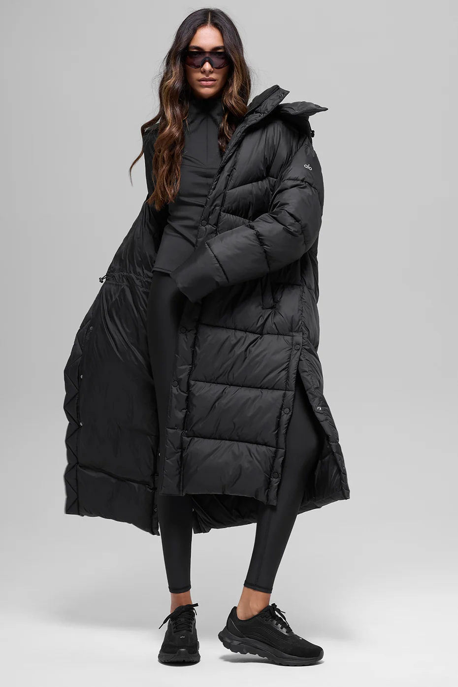 Gold Rush Puffer Trench - Black - Image 6