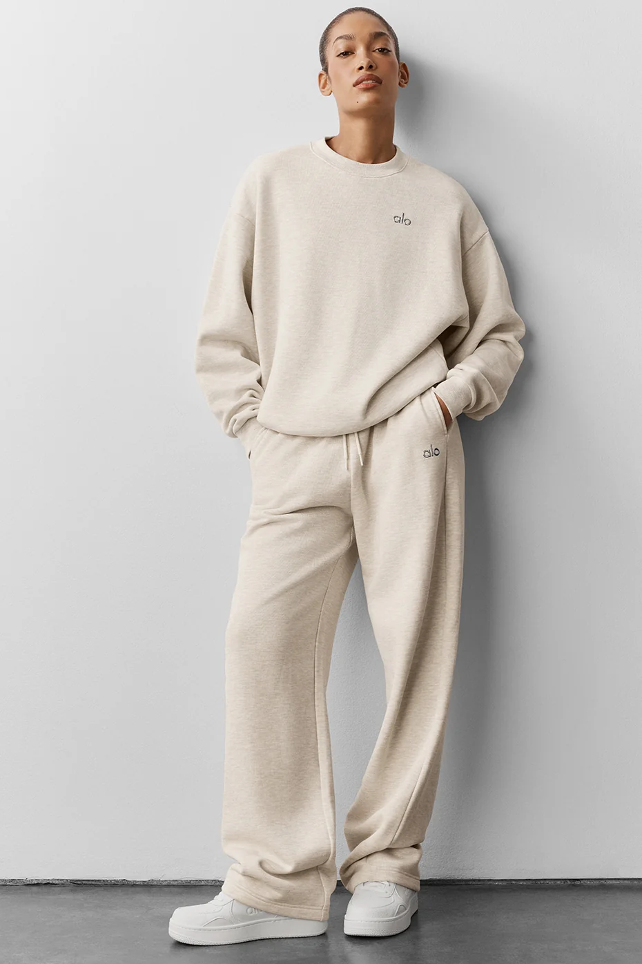 Accolade Straight Leg Sweatpant - Oatmeal Heather - Image 5