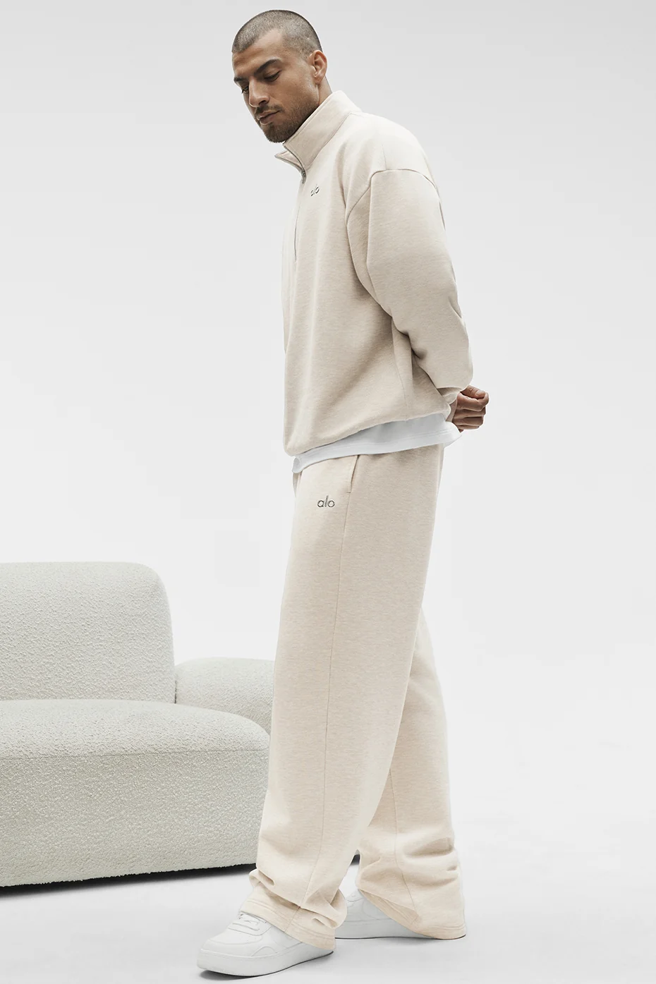 Accolade Straight Leg Sweatpant - Oatmeal Heather - Image 4