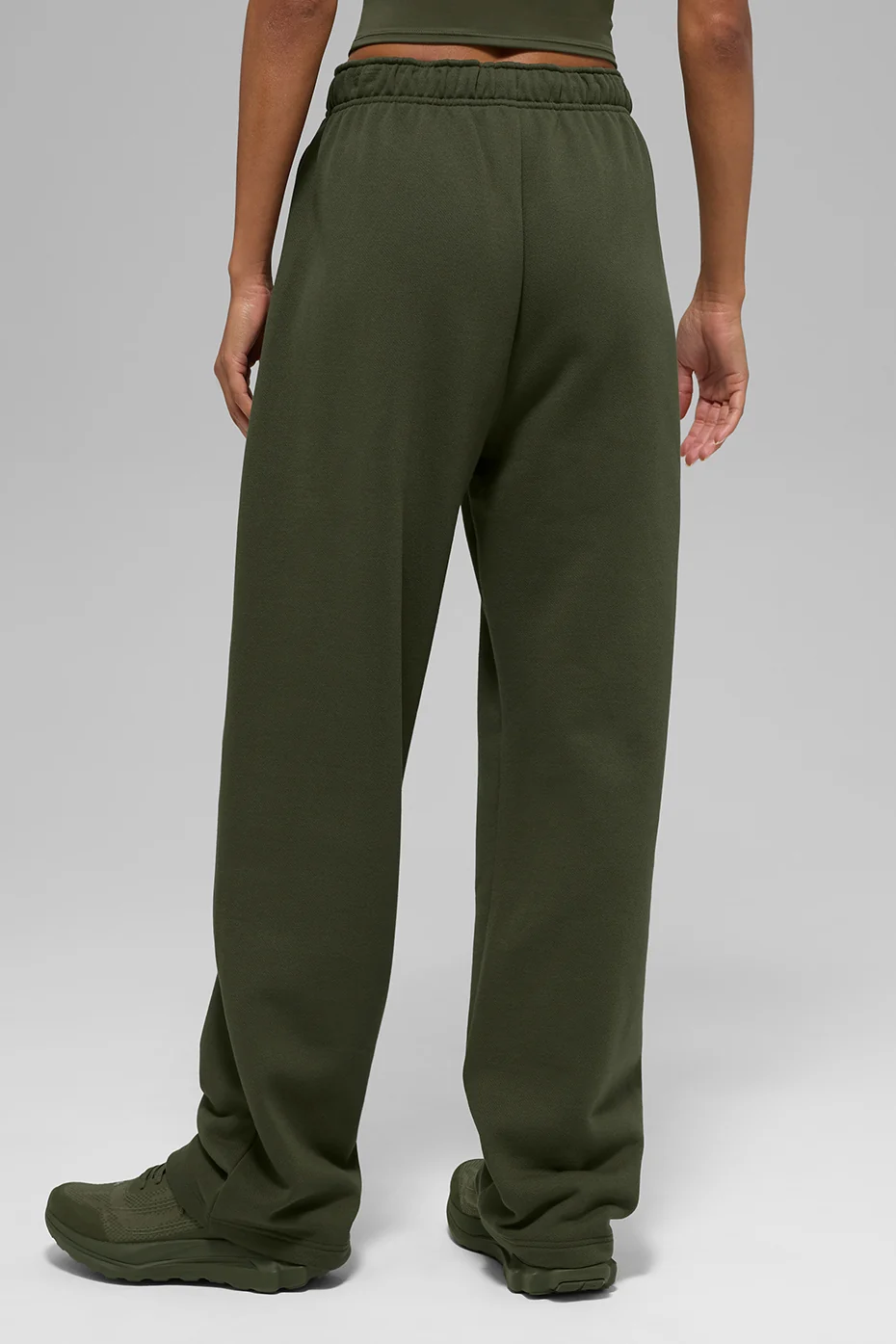 Accolade Straight Leg Sweatpant - Green Olive - Image 3