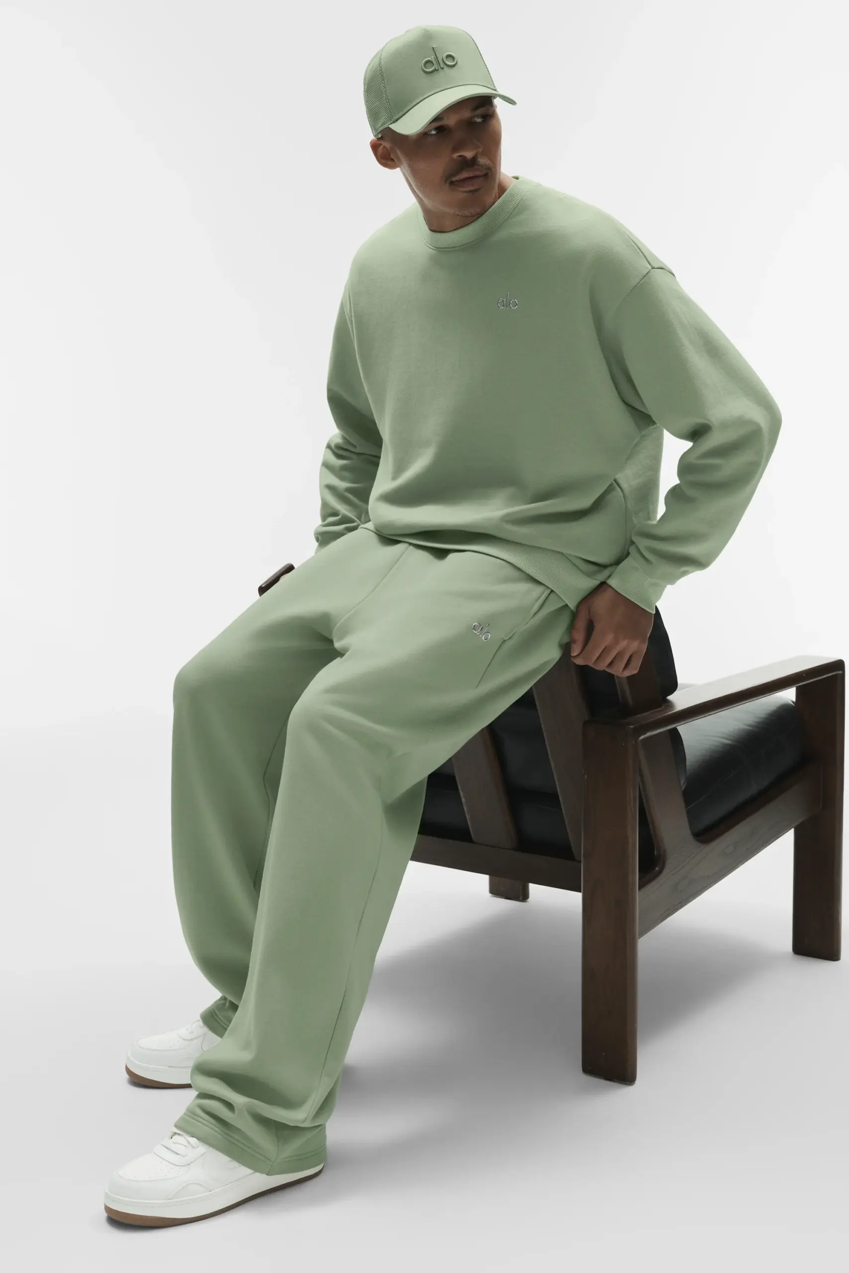 Accolade Straight Leg Sweatpant - Dune Grass - Image 2