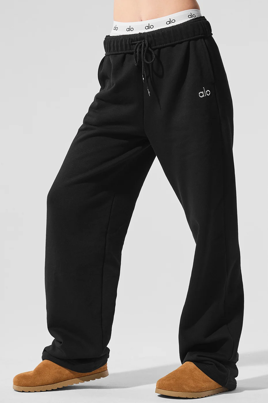 Accolade Straight Leg Sweatpant - Black - Image 4