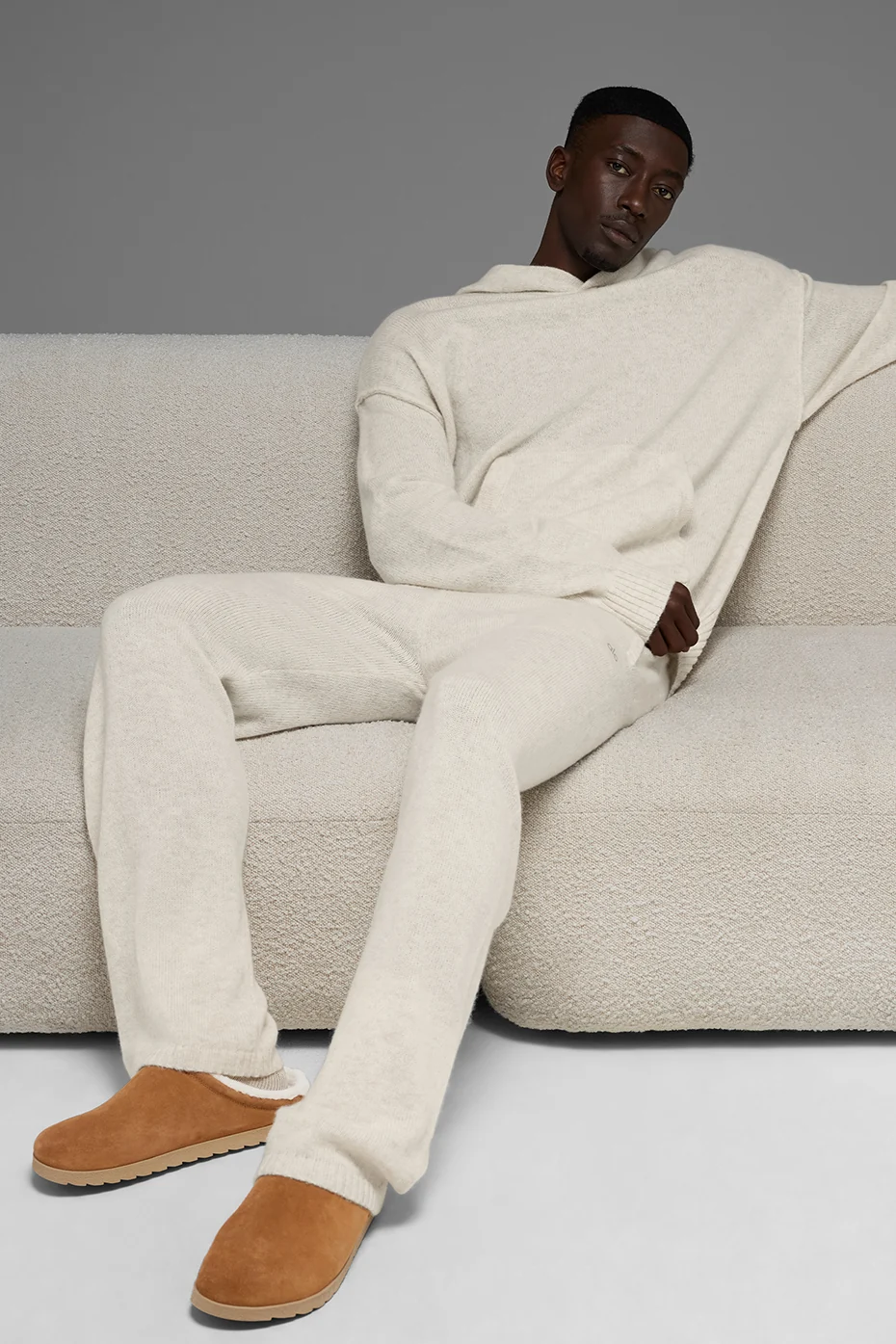 Wool Cashmere New Class Sweatpant - Bone Heather - Image 6