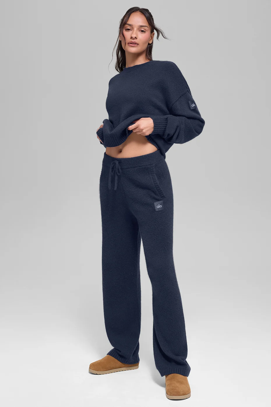 Wool Cashmere New Class Sweatpant - Navy - Image 4