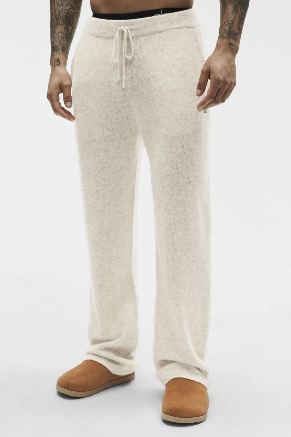 Wool Cashmere New Class Sweatpant - Oatmeal Heather - Image 2