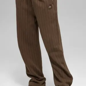 Pinstripe Straight Leg Sweatpant - Espresso Pinstripe