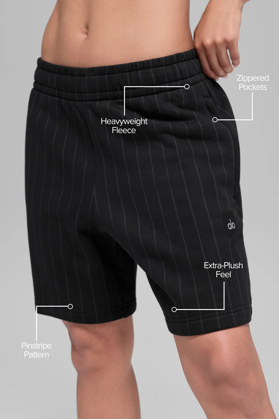 7 Pinstripe Short - Black Pinstripe - Image 2