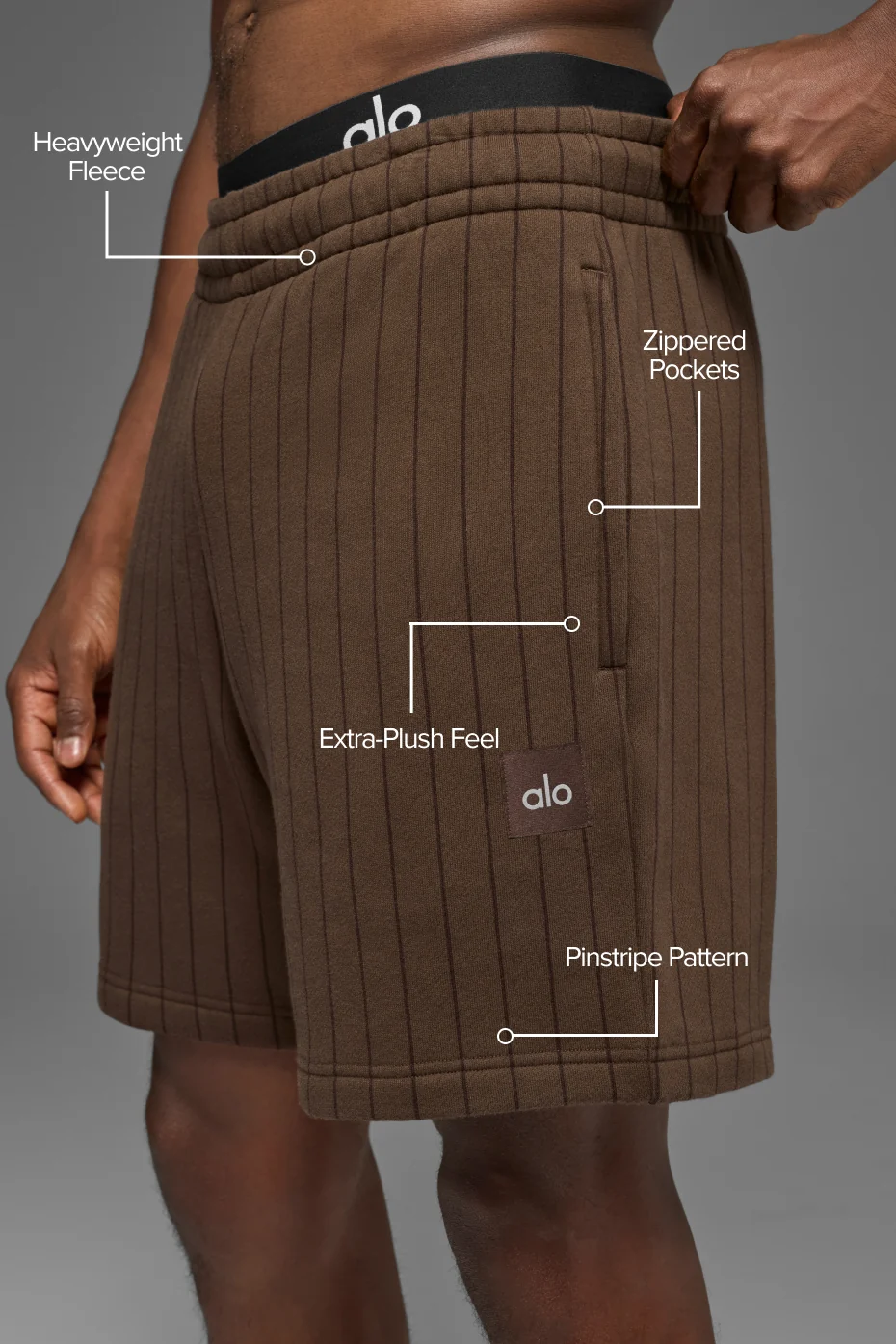 7 Pinstripe Short - Espresso Pinstripe - Image 2