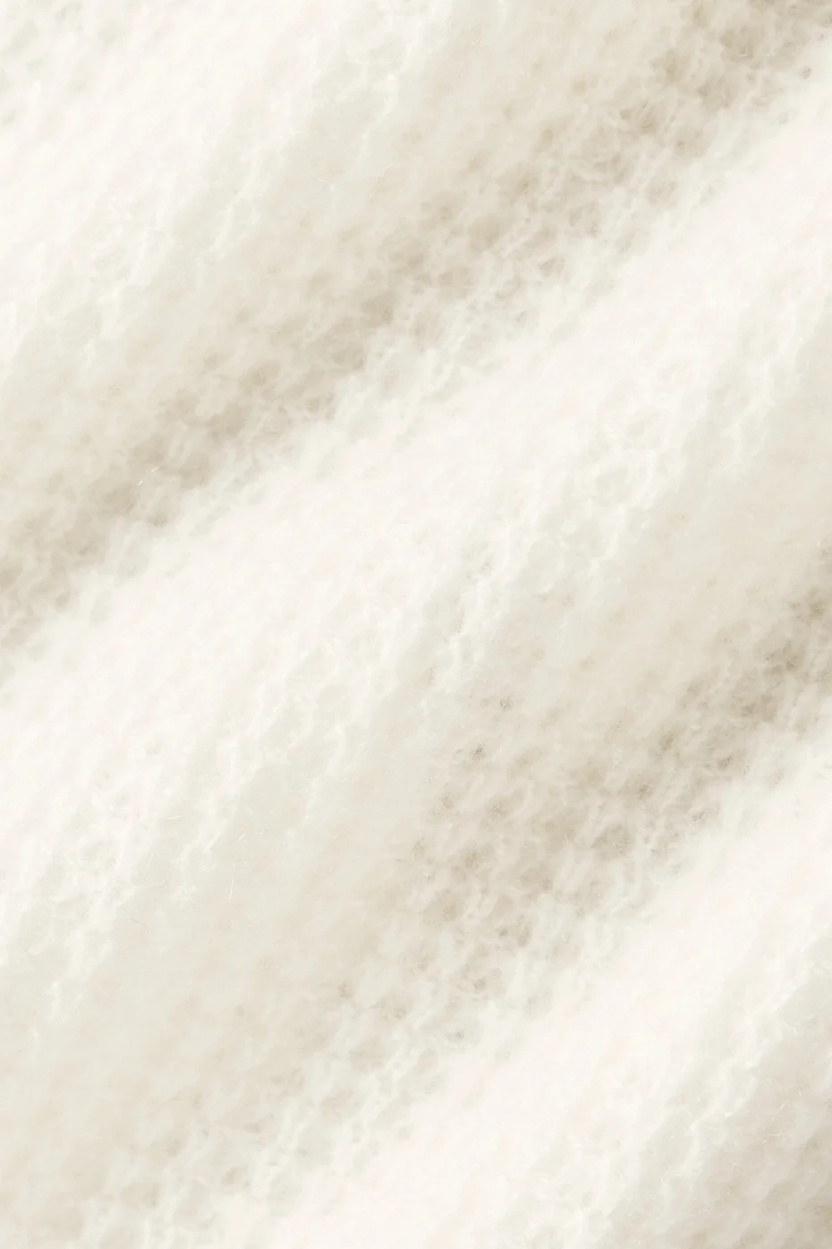Cashmere Plush Waffle Polo Tee - Ivory - Image 5