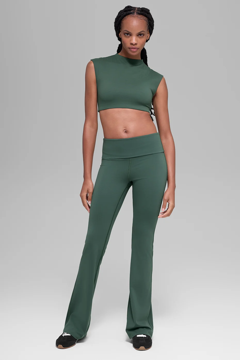 ALO Softsculpt Capped Out Short Sleeve - Clover Green - Image 6