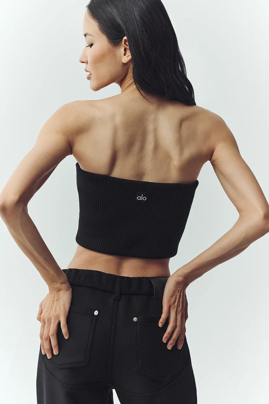 Wool Blend Nightcap Corset Top - Black - Image 2