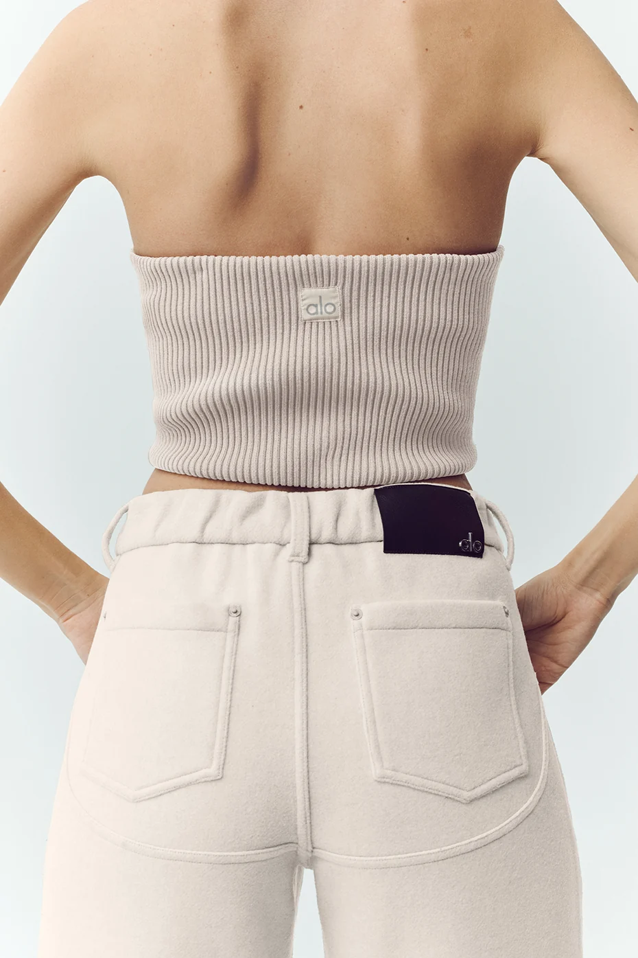 Wool Blend Nightcap Corset Top - Cafe Au Lait - Image 2